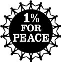 1 phần trăm cho hòa bình biểu tượng