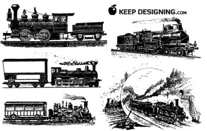 10 Train Vector Graphics
