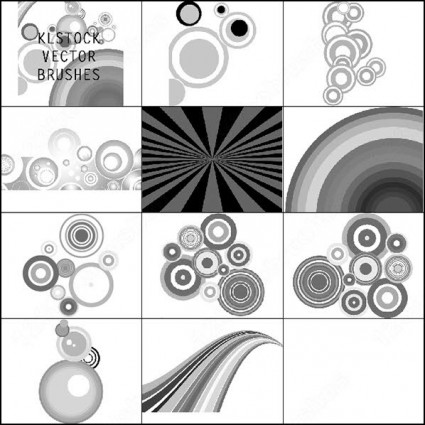 10 vector vòng tròn bàn chải