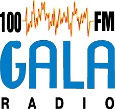 100fm gala 无线电徽标