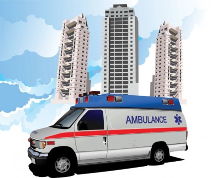 120 ambulans vektor