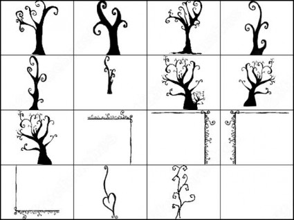 15 doodles escova de árvore