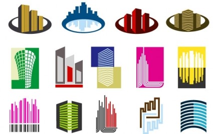 16 бесплатный недвижимости векторные логотипы