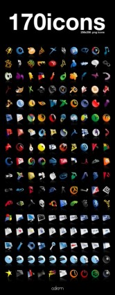 170 stacji dokującej ikony ikony pakiet