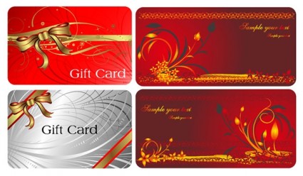 2 schöne und praktische Geschenk-card-Vektor