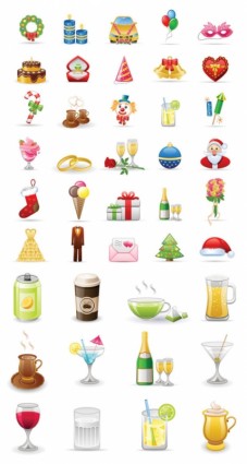 2 Sets Of Icon Vector