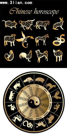 12 chinesischen Tierkreiszeichen