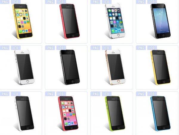 12 色 iphone5s 高清圖示