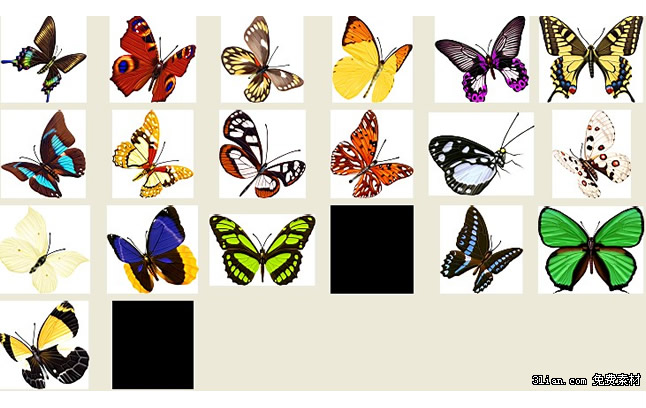 20 Butterfly Psd Material