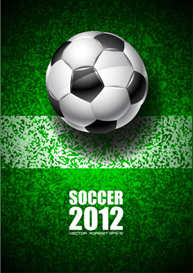 2012 mondiali poster di calcio brillante