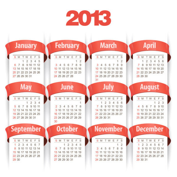 disegno del calendario 2013