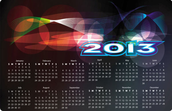 2013 Cool Calendar