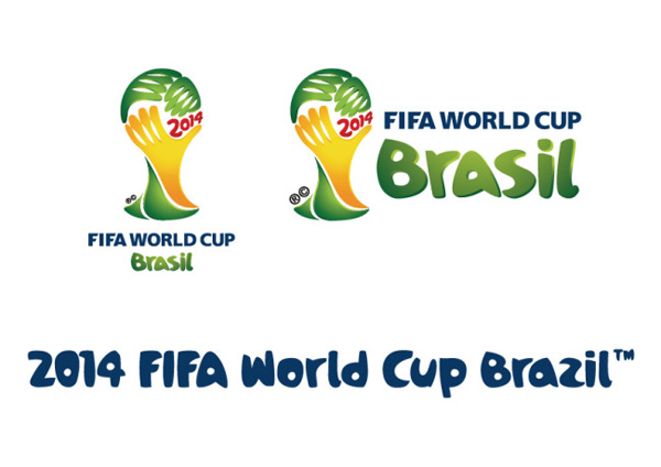 2014 Brasilien Welt Tasse emblem