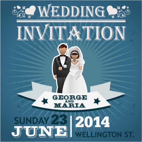 lời mời mô hình tình yêu đám cưới 2014