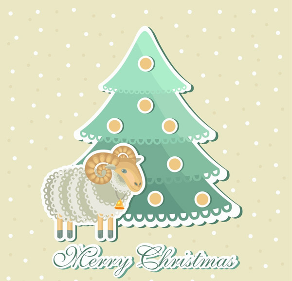 2014 dengan domba Natal