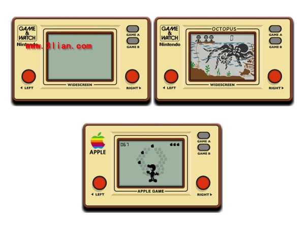 3 Classic Nintendo Video Game Icons