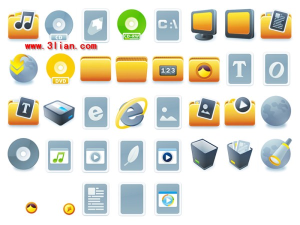 37 icone del desktop computer