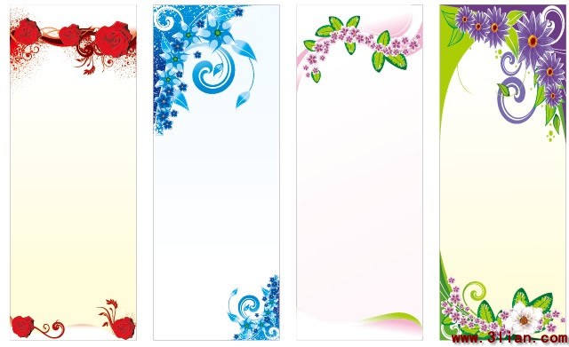 4 種類型的精緻的花邊邊框