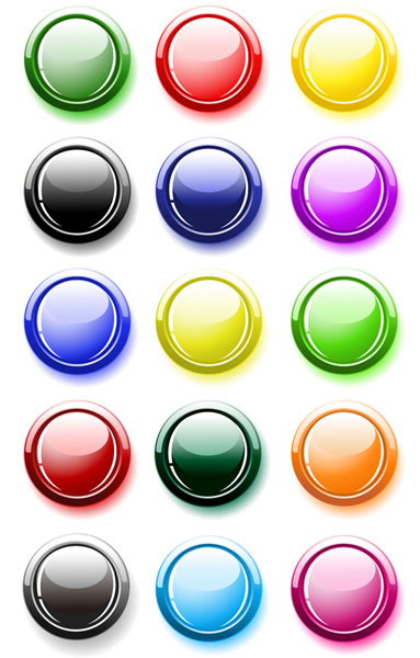 五顏六色的水晶球圖示素材