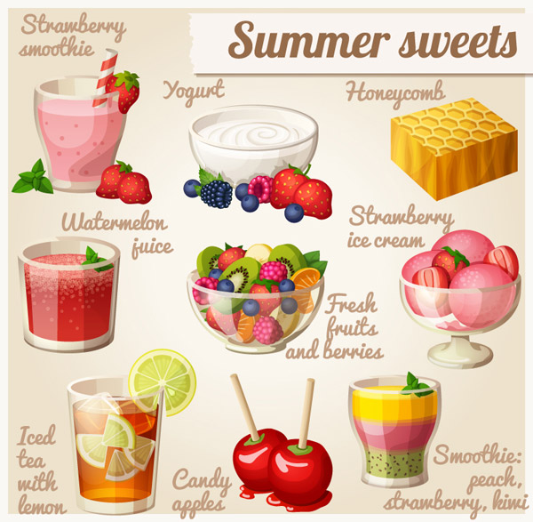 un dessert delizioso estate