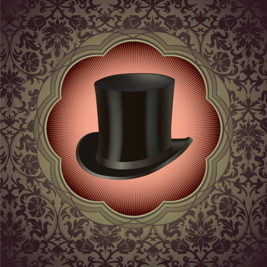 ein Gentleman-Hut-Hintergrund