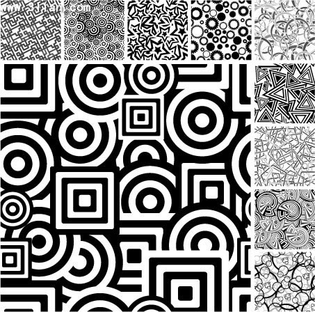 A Variety Of Black And White Graphic Background