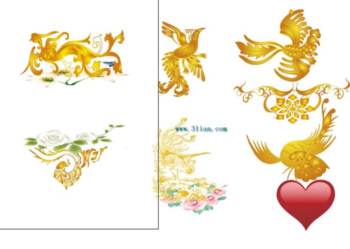 una variedad de golden phoenix