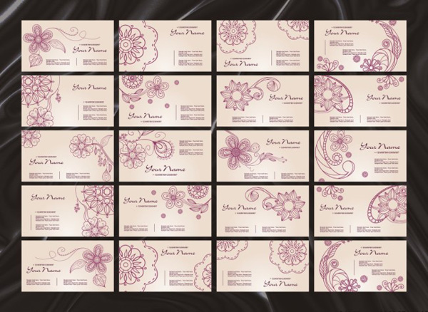 tarjeta de flor abstracta de monocromo