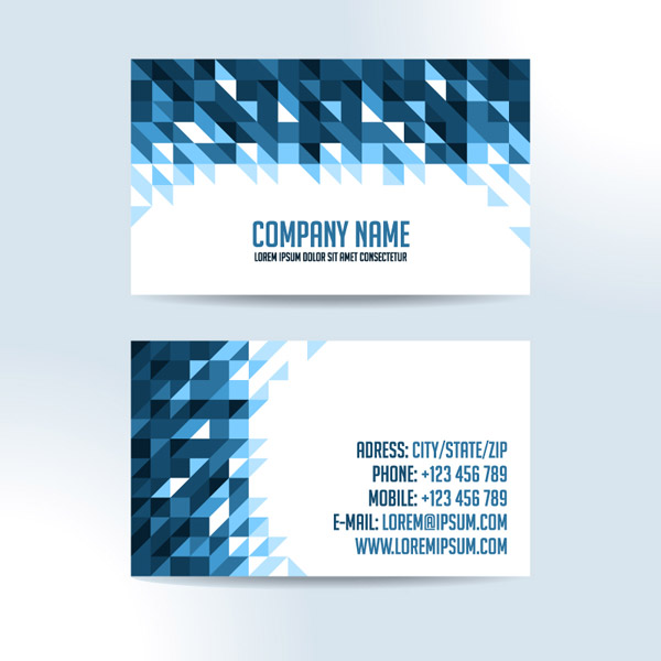 mosaico astratto decorativo business card