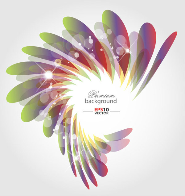 Abstract Wings Color Background