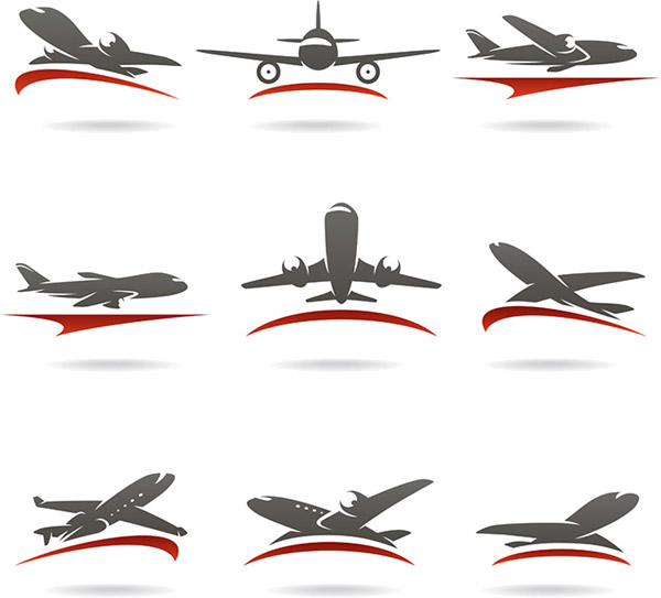 самолет дизайн логотипа