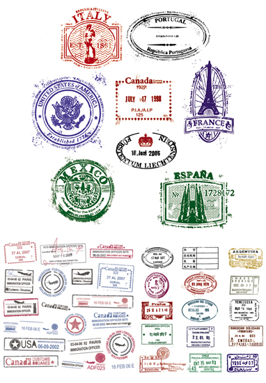 tutti i tipi di francobolli