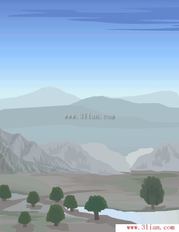 مشهد جبال الألب