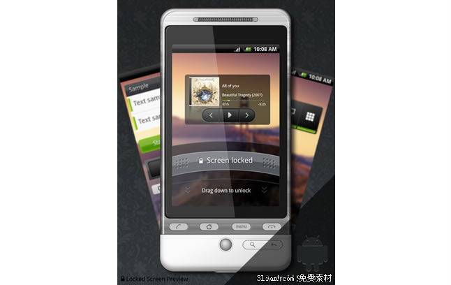 modèle de conception Android gui interface