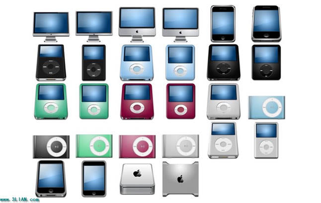 Apple digitale Produkte PNG-icons