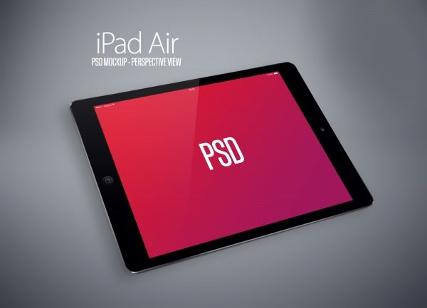 Apple s neues Tablet Computer Modelle Psd material