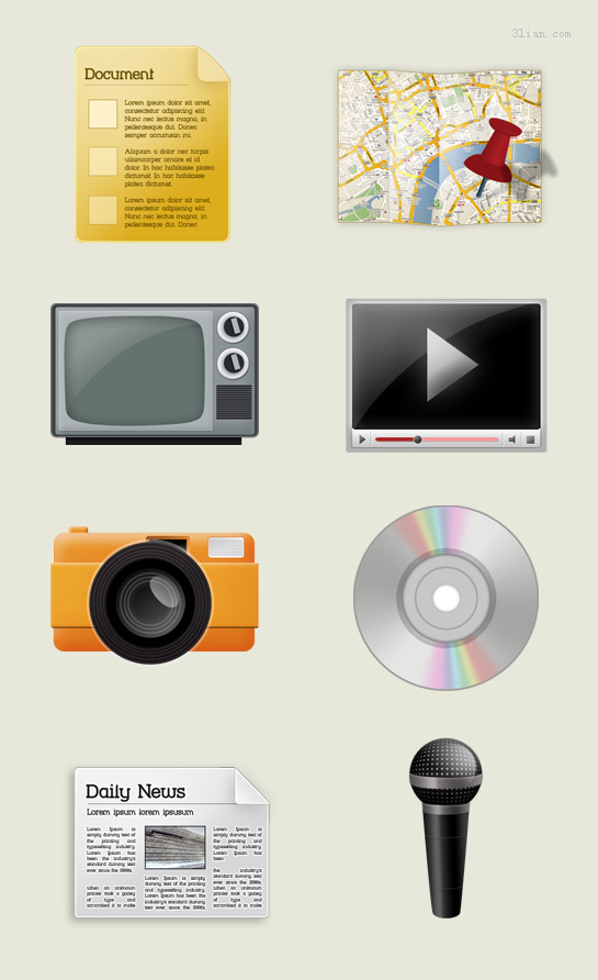 Audio Web Page Icons