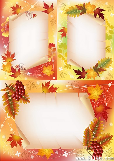 Autumn Leaves Maple Leaf Chinese Restaurant Background