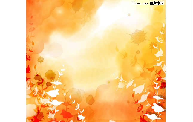 Autumn Yellow Background Psd Layered Material