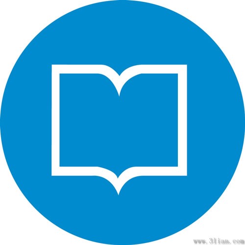 icona libro blu di sfondo