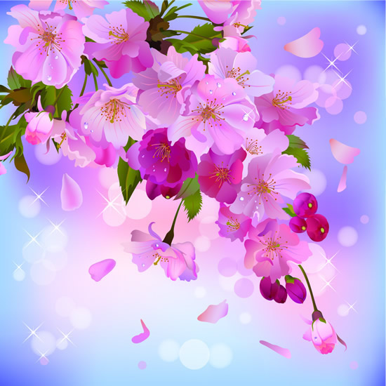 Background Of Pink Peach Blossom