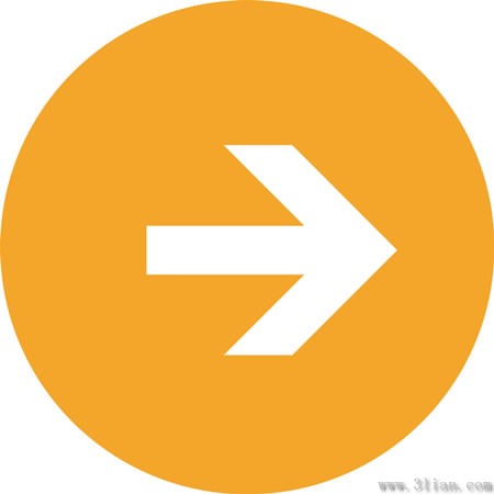 icona freccia arancione sfondo
