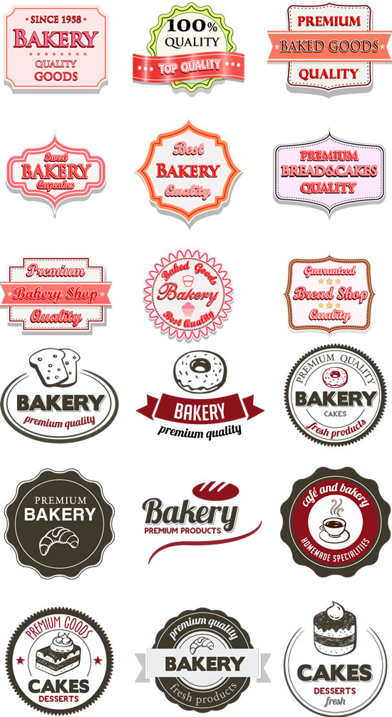 Bäckerei-Beschriftung-Aufkleber