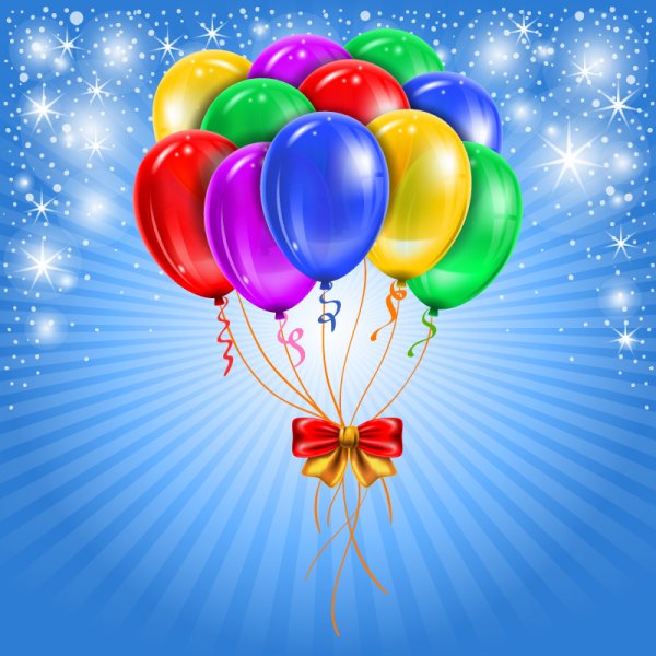 Balloon Decorations Birthday Background