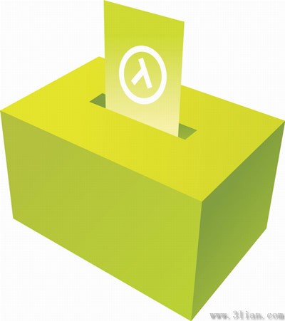 Wahlurne Symbol material