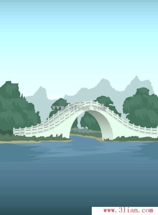 hermoso puente arqueado