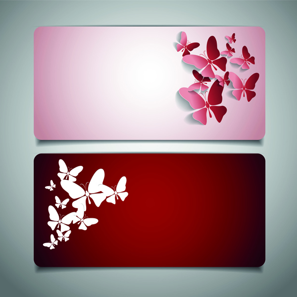 美しい蝶デコパージュ カード