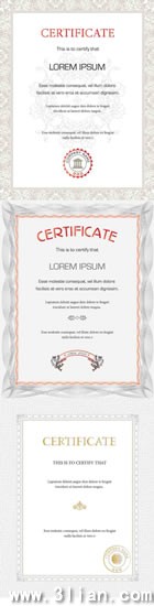 indah sertifikat template