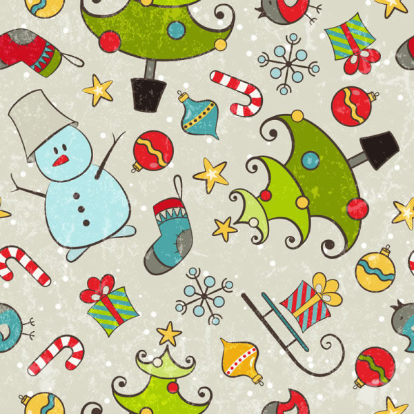 Beautiful Christmas Cartoon Backgrounds