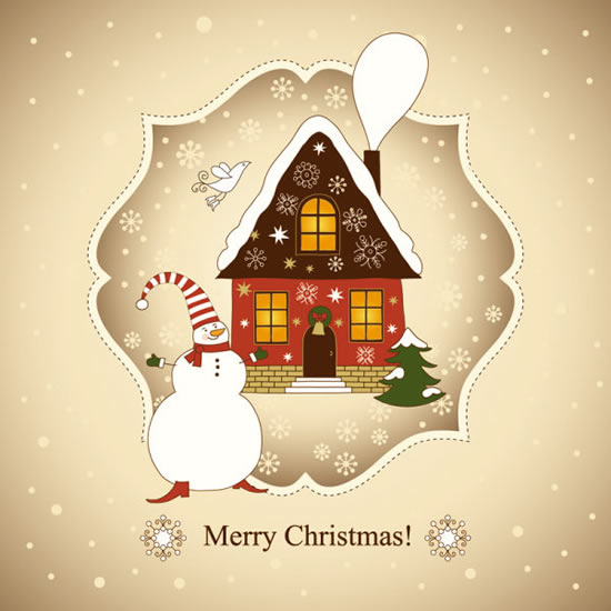 Beautiful Christmas Greeting Cards Christmas Houses